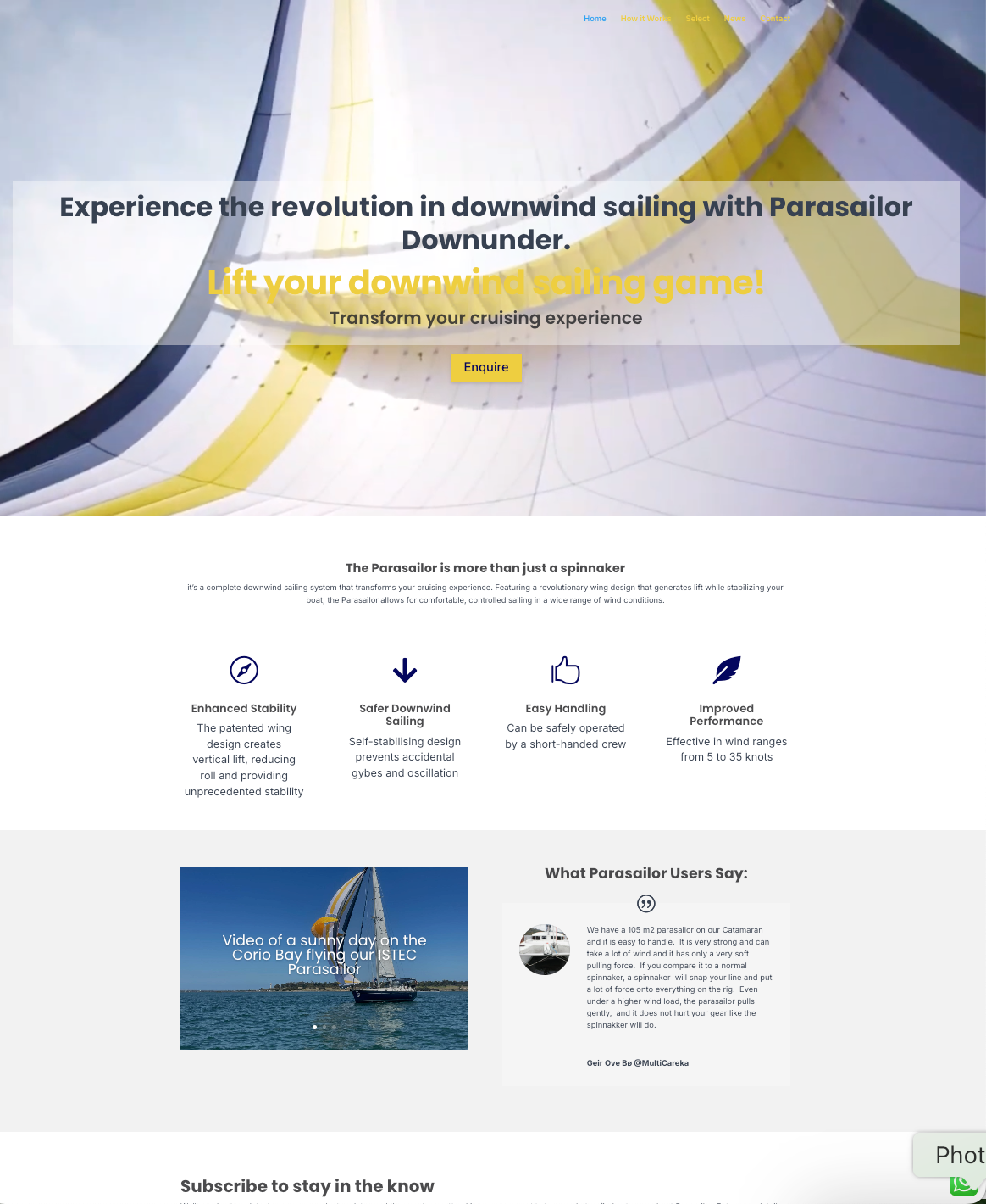 A new website for Parasailordownunder